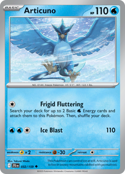 Articuno z edície Journey Together, karta č.32