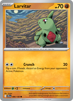Larvitar z edície Journey Together, karta č.80
