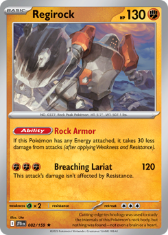 Regirock z edície Journey Together, karta č.82