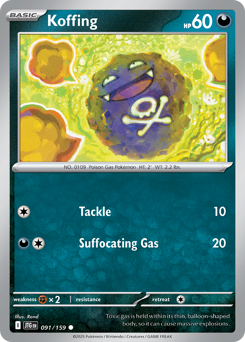Koffing z edície Journey Together, karta č.91