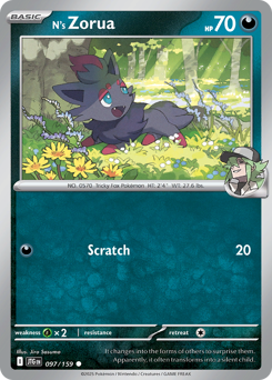 N's Zorua z edície Journey Together, karta č.97