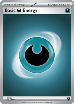 Basic Darkness Energy z edície Scarlet & Violet Energies, karta č.7