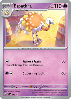Espathra z edície Scarlet & Violet Black Star Promos, karta č.10