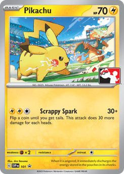 Pikachu z edície Scarlet & Violet Black Star Promos, karta č.101