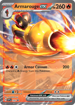 Armarouge ex z edície Scarlet & Violet Black Star Promos, karta č.105