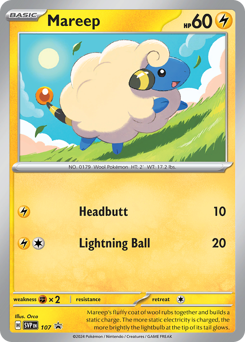 Mareep z edície Scarlet & Violet Black Star Promos, karta č.107