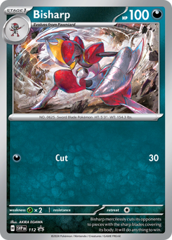 Bisharp z edície Scarlet & Violet Black Star Promos, karta č.112