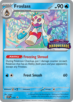 Froslass z edície Scarlet & Violet Black Star Promos, karta č.117