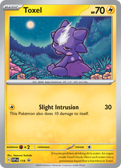 Toxel z edície Scarlet & Violet Black Star Promos, karta č.119