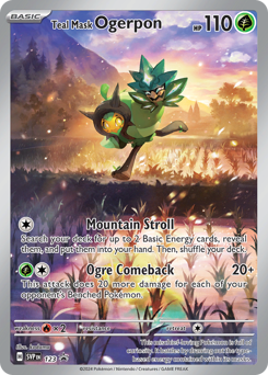 Teal Mask Ogerpon z edície Scarlet & Violet Black Star Promos, karta č.123