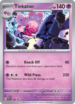 Tinkaton z edície Scarlet & Violet Black Star Promos, karta č.140