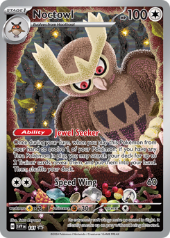Noctowl z edície Scarlet & Violet Black Star Promos, karta č.141
