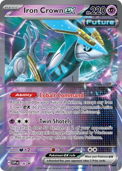 Iron Crown ex z edície Scarlet & Violet Black Star Promos, karta č.146