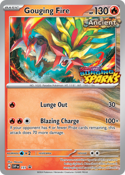 Gouging Fire z edície Scarlet & Violet Black Star Promos, karta č.151