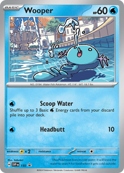 Wooper z edície Scarlet & Violet Black Star Promos, karta č.155