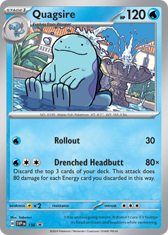 Quagsire z edície Scarlet & Violet Black Star Promos, karta č.156