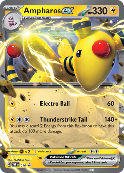 Ampharos ex z edície Scarlet & Violet Black Star Promos, karta č.16