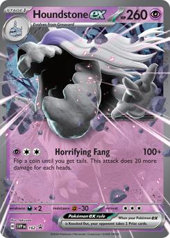 Houndstone ex z edície Scarlet & Violet Black Star Promos, karta č.162
