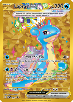 Lapras ex z edície Scarlet & Violet Black Star Promos, karta č.164