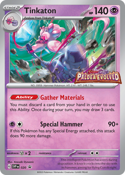 Tinkaton z edície Scarlet & Violet Black Star Promos, karta č.20