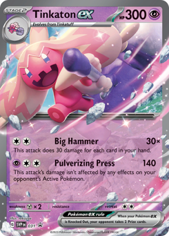 Tinkaton ex z edície Scarlet & Violet Black Star Promos, karta č.31