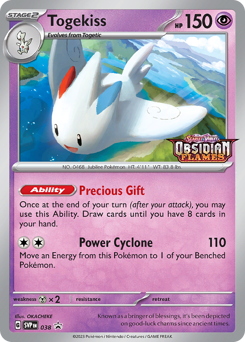 Togekiss z edície Scarlet & Violet Black Star Promos, karta č.38