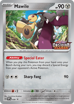 Mawile z edície Scarlet & Violet Black Star Promos, karta č.39