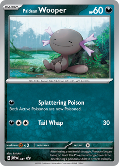 Paldean Wooper z edície Scarlet & Violet Black Star Promos, karta č.41