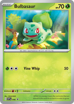 Bulbasaur z edície Scarlet & Violet Black Star Promos, karta č.46