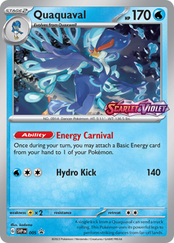 Quaquaval z edície Scarlet & Violet Black Star Promos, karta č.5
