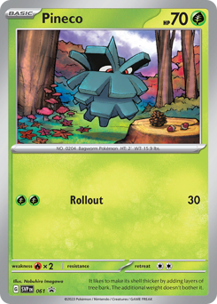 Pineco z edície Scarlet & Violet Black Star Promos, karta č.61