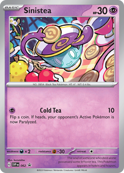 Sinistea z edície Scarlet & Violet Black Star Promos, karta č.62