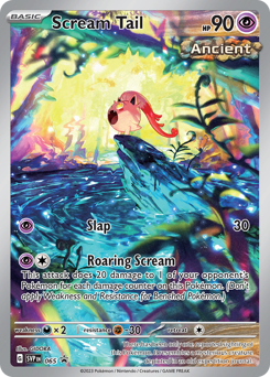 Scream Tail z edície Scarlet & Violet Black Star Promos, karta č.65