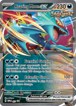 Roaring Moon ex z edície Scarlet & Violet Black Star Promos, karta č.67