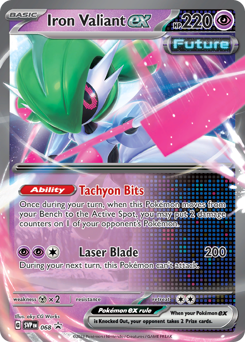 Iron Valiant ex z edície Scarlet & Violet Black Star Promos, karta č.68