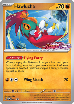 Hawlucha z edície Scarlet & Violet Black Star Promos, karta č.7