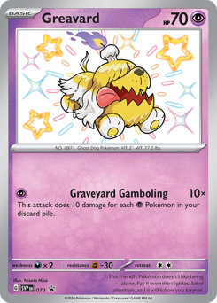 Greavard z edície Scarlet & Violet Black Star Promos, karta č.70