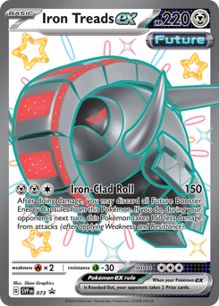 Iron Treads ex z edície Scarlet & Violet Black Star Promos, karta č.73
