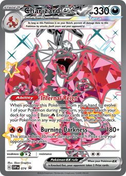 Charizard ex z edície Scarlet & Violet Black Star Promos, karta č.74