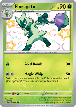 Floragato z edície Scarlet & Violet Black Star Promos, karta č.77