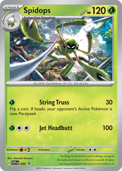 Spidops z edície Scarlet & Violet Black Star Promos, karta č.9