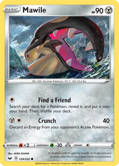 Mawile z edície Sword & Shield, karta č.129