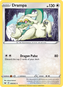 Drampa z edície Sword & Shield, karta č.149