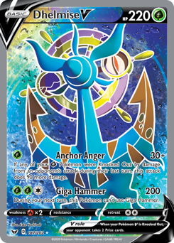 Dhelmise V z edície Sword & Shield, karta č.187
