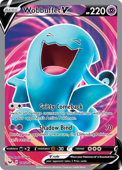Wobbuffet V z edície Sword & Shield, karta č.191