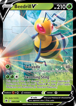 Beedrill V z edície Astral Radiance, karta č.1