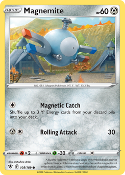 Magnemite z edície Astral Radiance, karta č.105