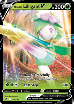 Hisuian Lilligant V z edície Astral Radiance, karta č.17