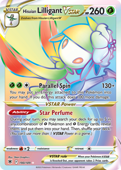 Hisuian Lilligant VSTAR z edície Astral Radiance, karta č.190