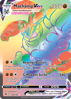 Machamp VMAX z edície Astral Radiance, karta č.194